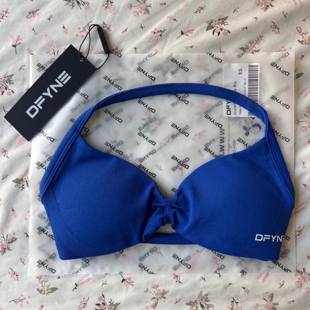 Dfyne impact strappy bra deep sea blue extra small - Picture 4 of 5